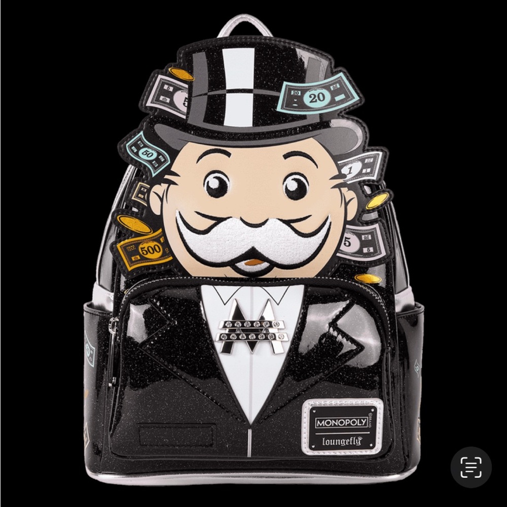 Monopoly 90th Anniversary Pennybag Glitter Cosplay Backpack